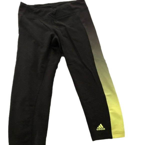 Adidas Climalite Capris  Leggings Work Out Pants - Picture 1 of 7